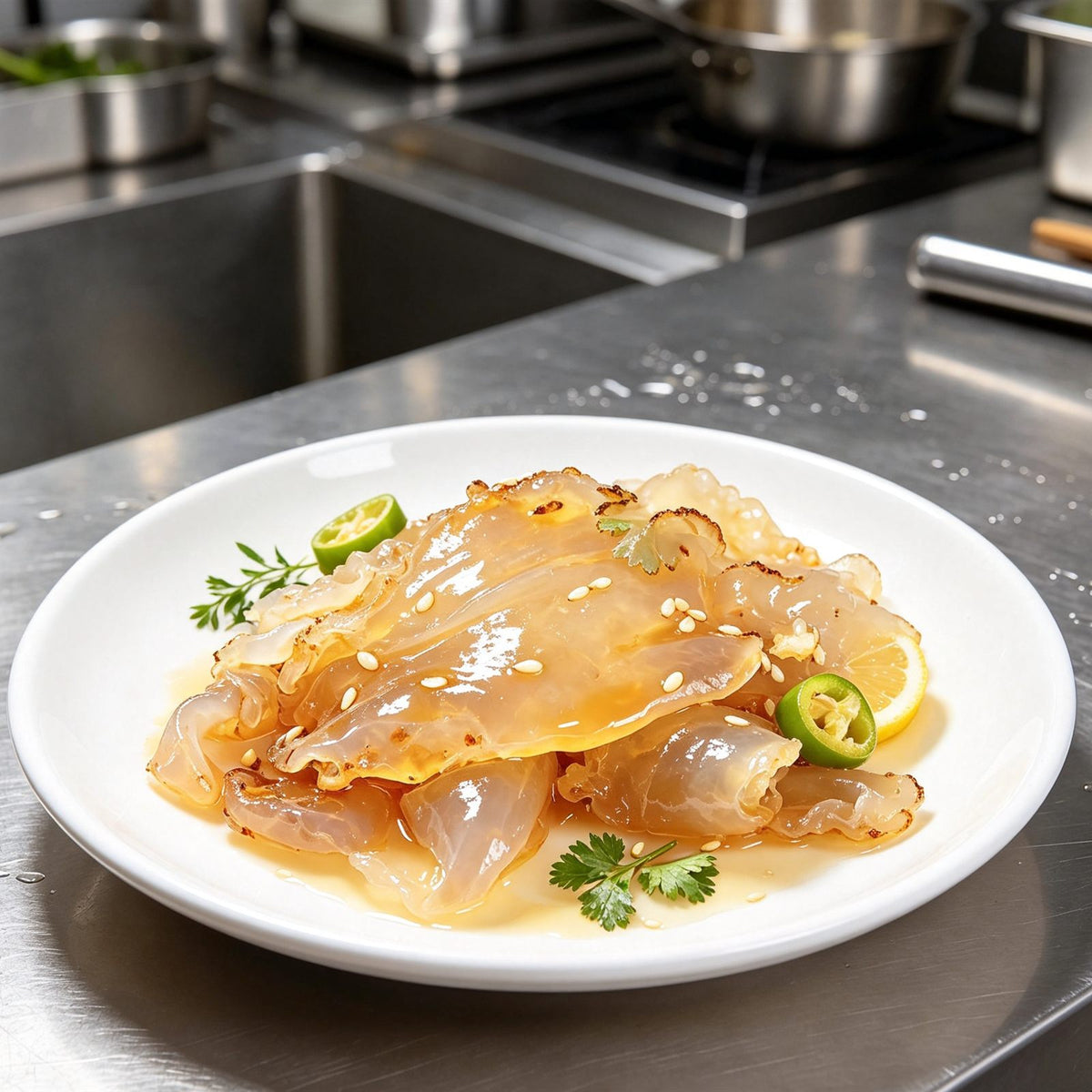 Fresh Jellyfish Salad Sesame Dressing