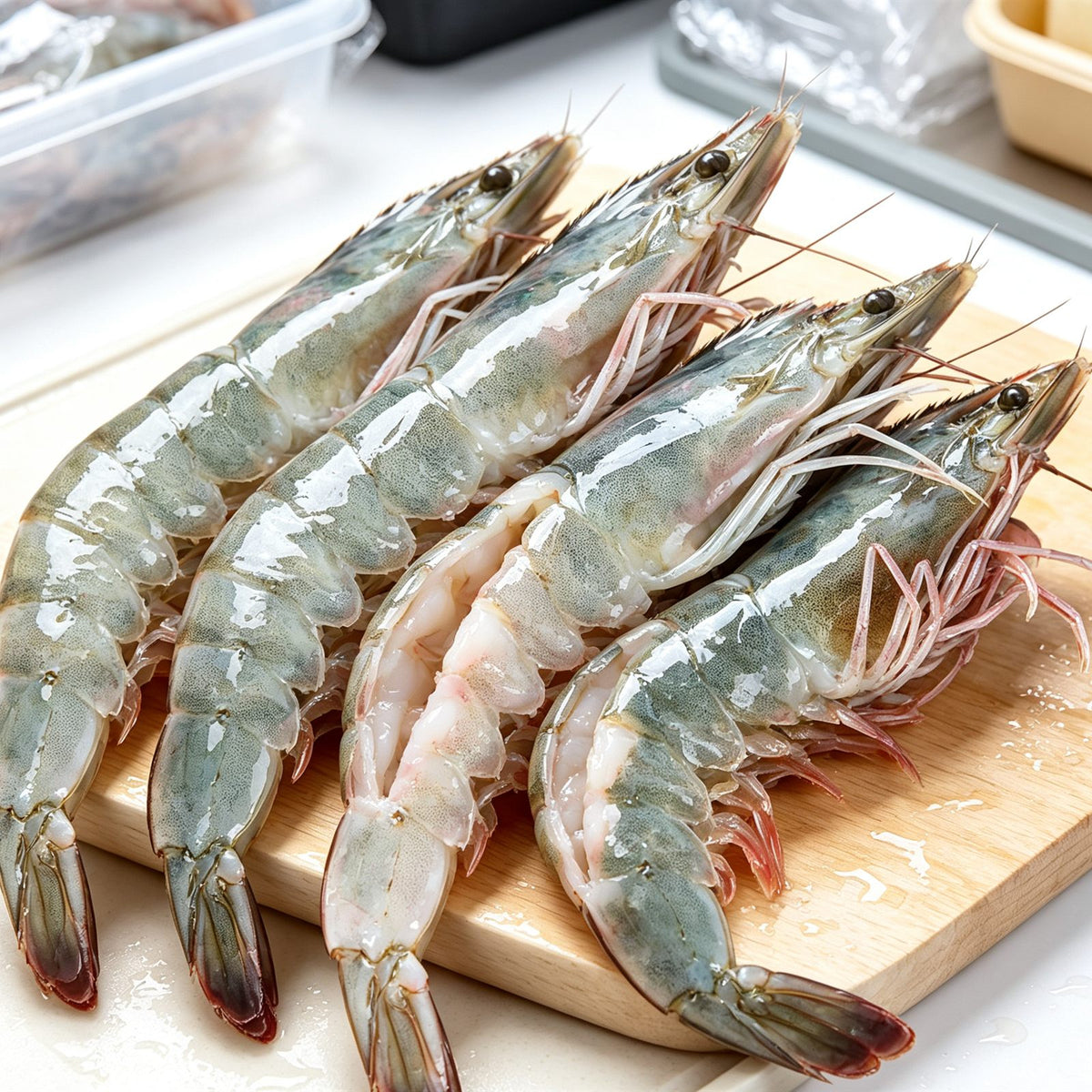 Premium Fresh Whole White Shrimp
